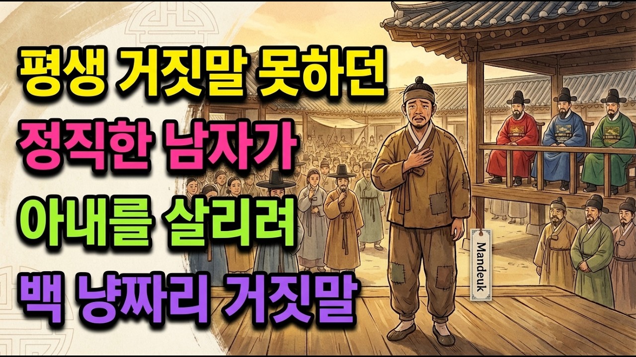 평생 거짓말 못하던 정직한 남자가 아내를 살리려 백 냥짜리 거짓말
