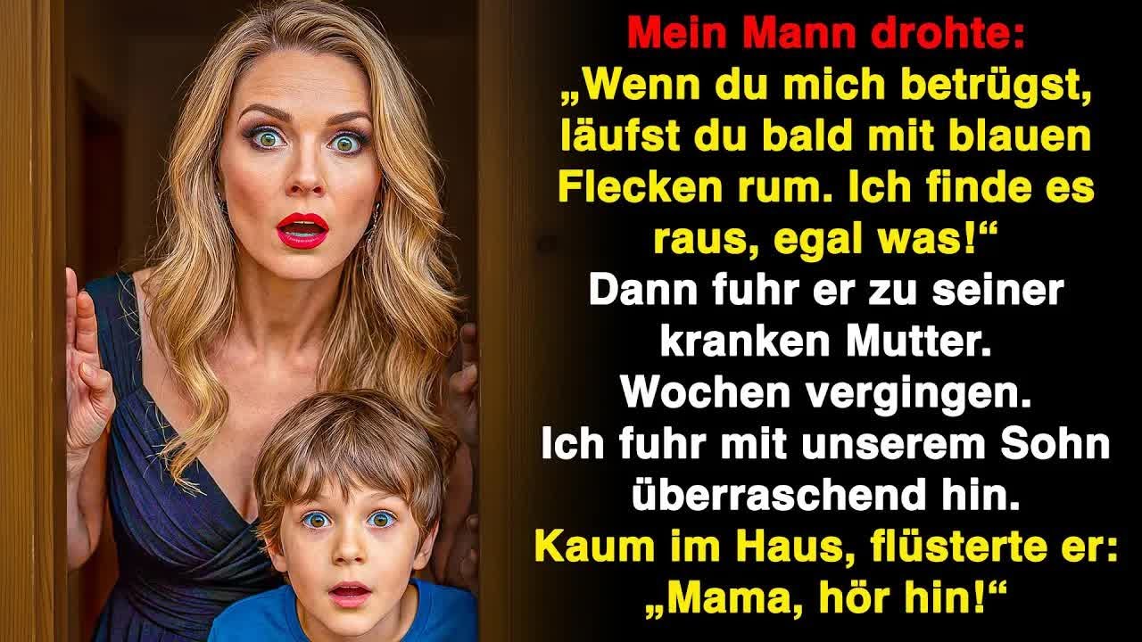 Er drohte： ＂Ich krieg dich!＂ Doch bei seiner Mutter flüsterte mein Sohn： ＂Hör hin!＂ Und dann…