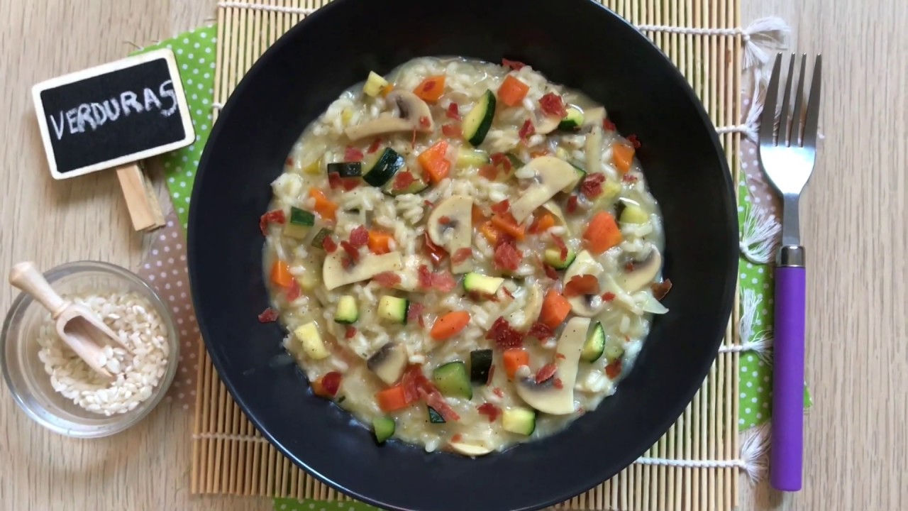 RISOTTO de VERDURAS ¡Receta italiana paso a paso!