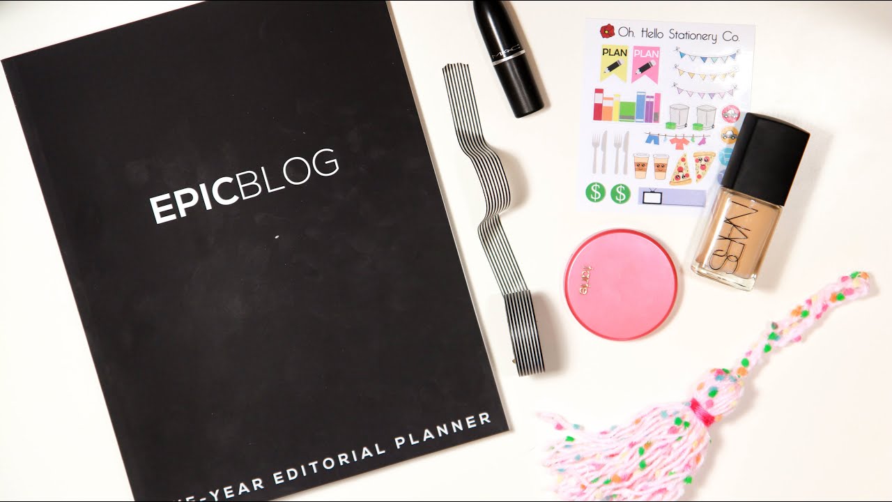 Epic Blog: One-Year Editorial Planner First Impressions