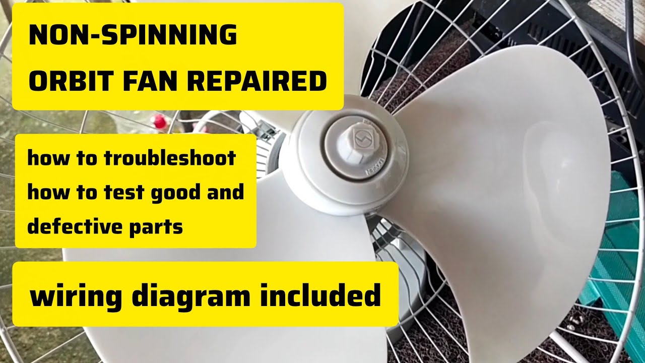 How to repair a non spinning orbit fan
