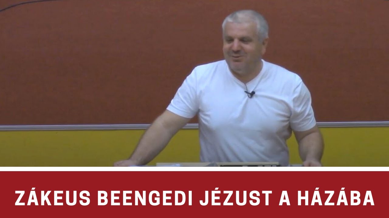 Zákeus beengedi Jézust a házába - Rostás Zoltán (Zákeus sorozat)