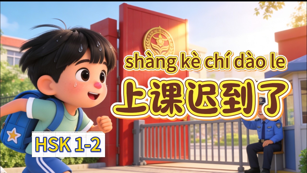 HSK 1-2 | Сяо Мин опоздал | Китайская история