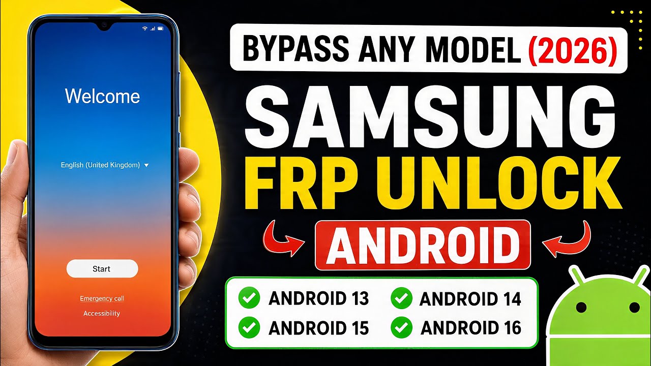 Samsung FRP Bypass 2026 | Android 15/16/17 Latest Security Patch | No PC New Method 