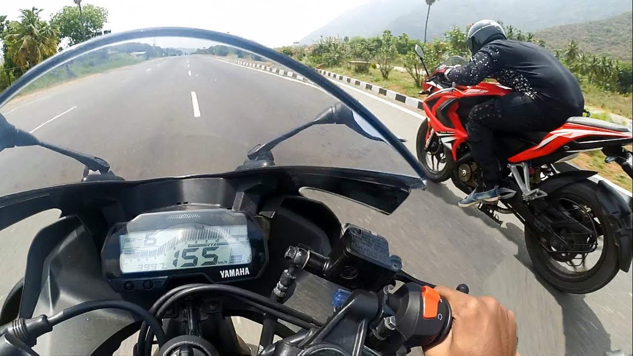Yamaha R15 V3 VS Pulsar RS 200 - Drag Race | Highway Battle