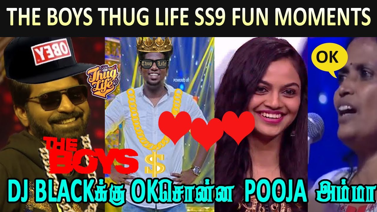 Pooja Mom ACCEPT DJ Black THE BOYS Ma Ka Pa Thug Life 😎 super singer9  Fun moments troll boomers