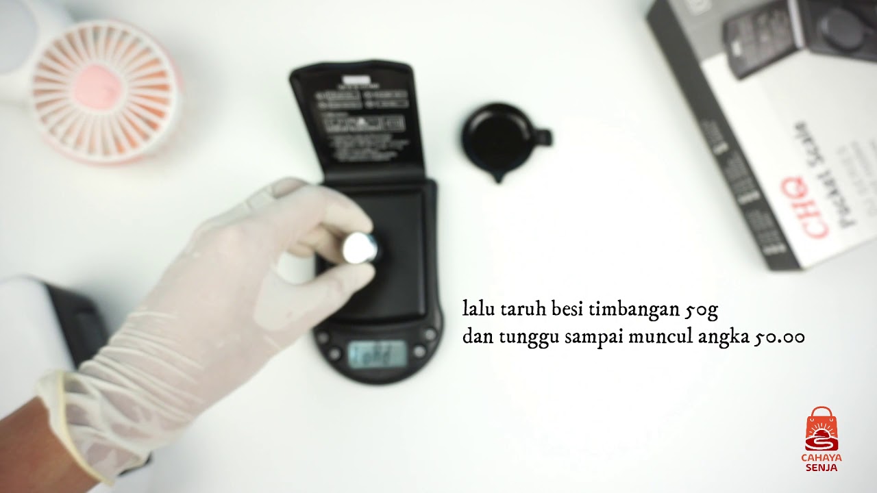 Cara kalibrasi Timbangan Digital CHQ - PSA 200g Akurasi 0.01