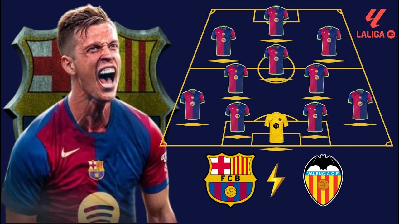 🚨 Barcelona Vs Valencia: Barcelona Predicted Lineup With Dani Olmo 🔥 La Liga 24/25