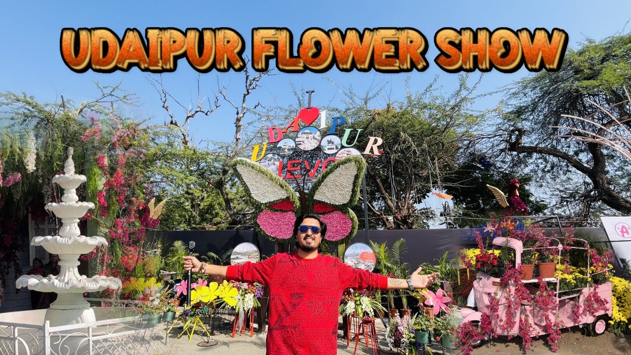 Udaipur Flower Show 🌸 | Fateh Sagar Lake’s Most Beautiful Floral Exhibition vlog 123