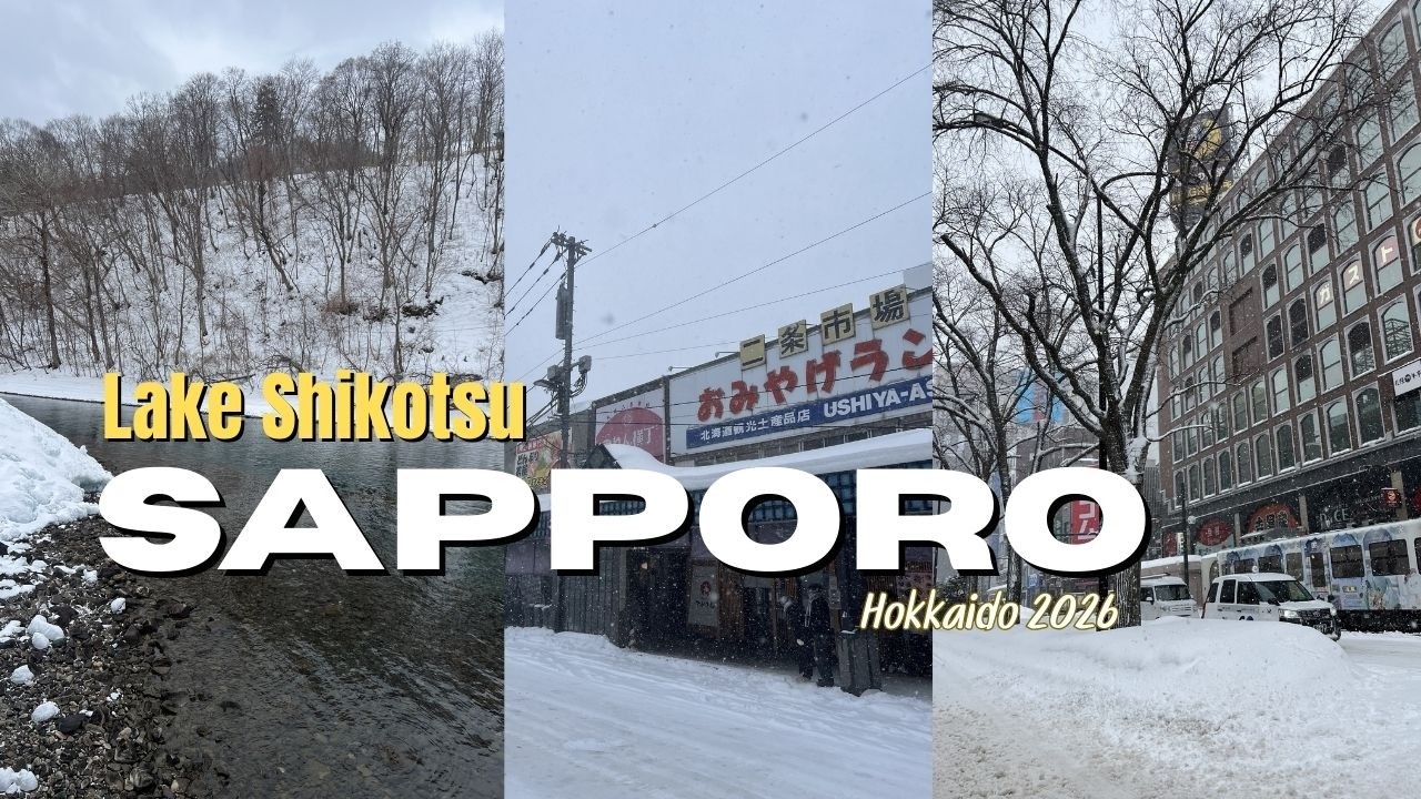 เที่ยว Hokkaido, Lake Shikotsu, Tanukikoji Sapporo เจอพายุหิมะ ทดลองเป็นผู้ประสบภัย Part 2