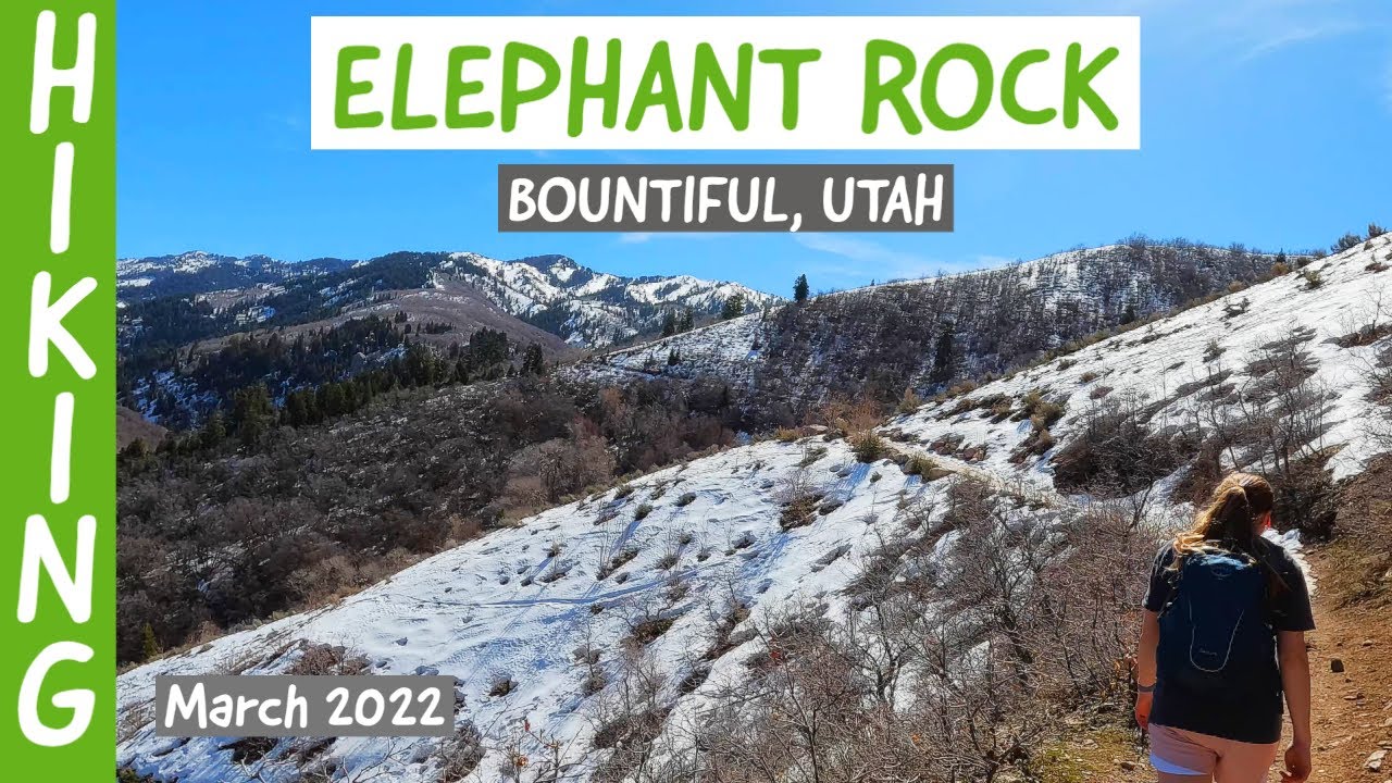 Hiking Elephant Rock (Bountiful, Utah) with snow!