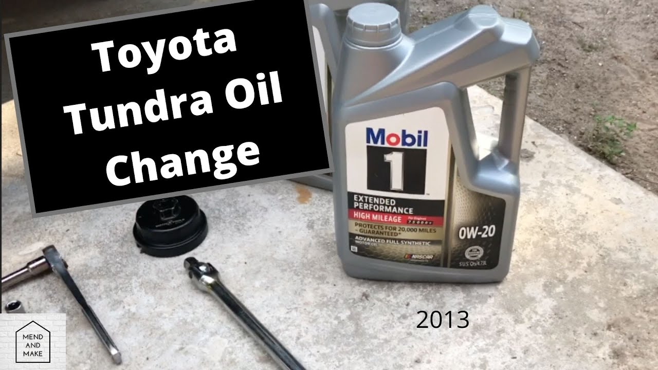 Как заменить масло в Toyota Tundra (2013)