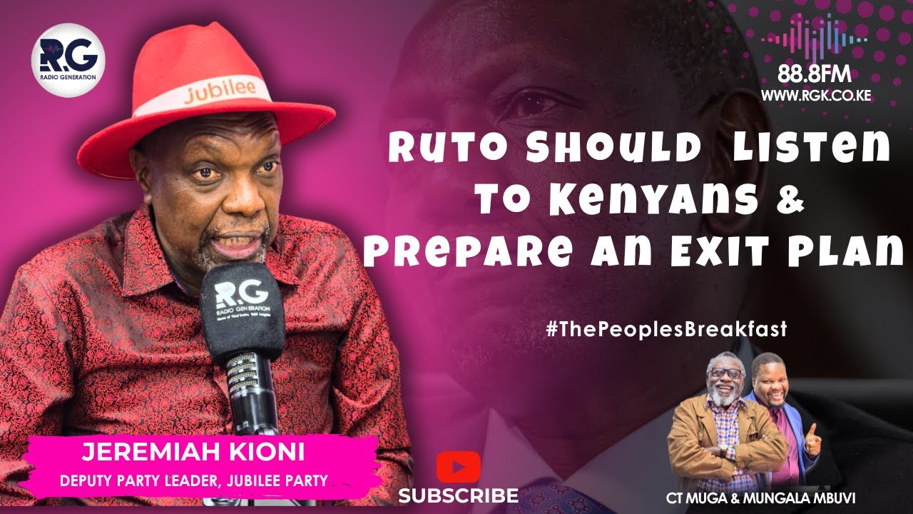 Ruto Should Actually Listen To Kenyans & Prepare an Exit Plan ~ Jeremiah Kioni