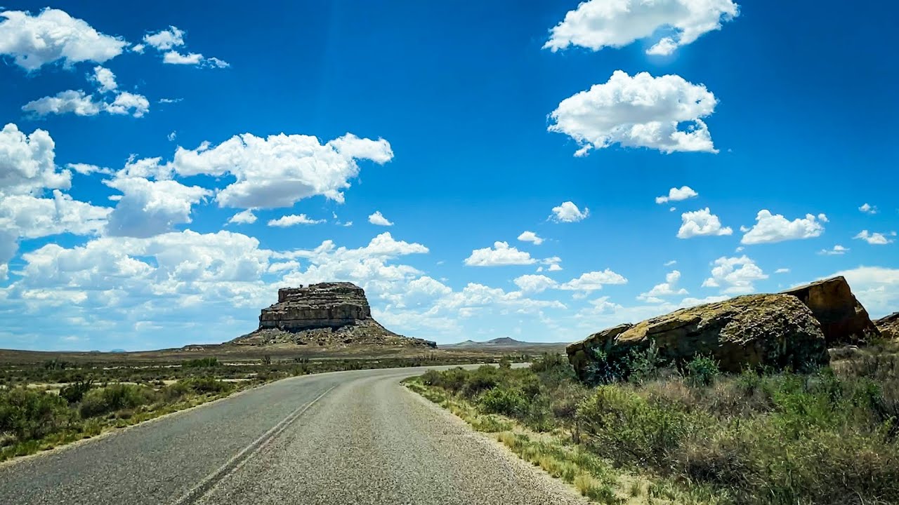 Entering Chaco Culture National Historical Park from Highway 550