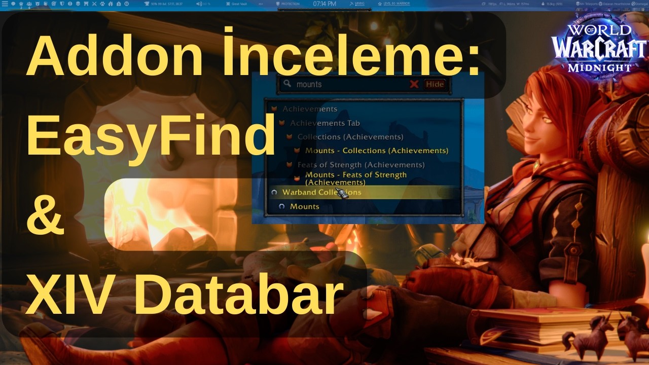Addon İnceliyoruz: EasyFind & XIV Databar