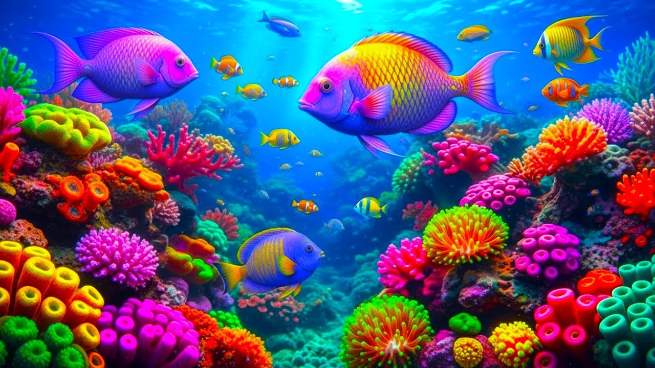 The Best 4K Aquarium - Dive Into The Mesmerizing Underwater Realm, Sea Jellyfish, Coral Reefs. #76