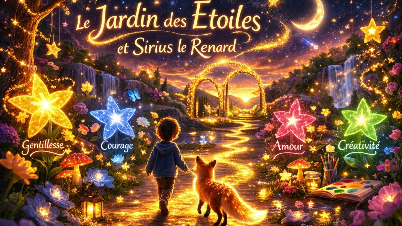 ✨🦊 Méditation guidée pour enfants - Le jardin des étoiles et Sirius le renard 🦊✨