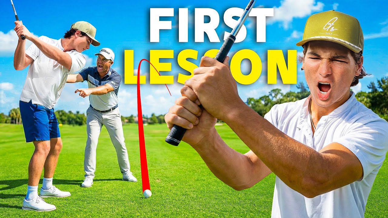 MY FIRST GOLF LESSON IN 10 YEARS&hellip;