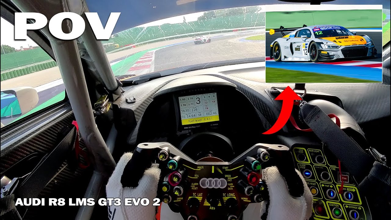 AUDI R8 LMS GT3 EVO2 // *POV* ONBOARD in Misano // Fabio Rauer