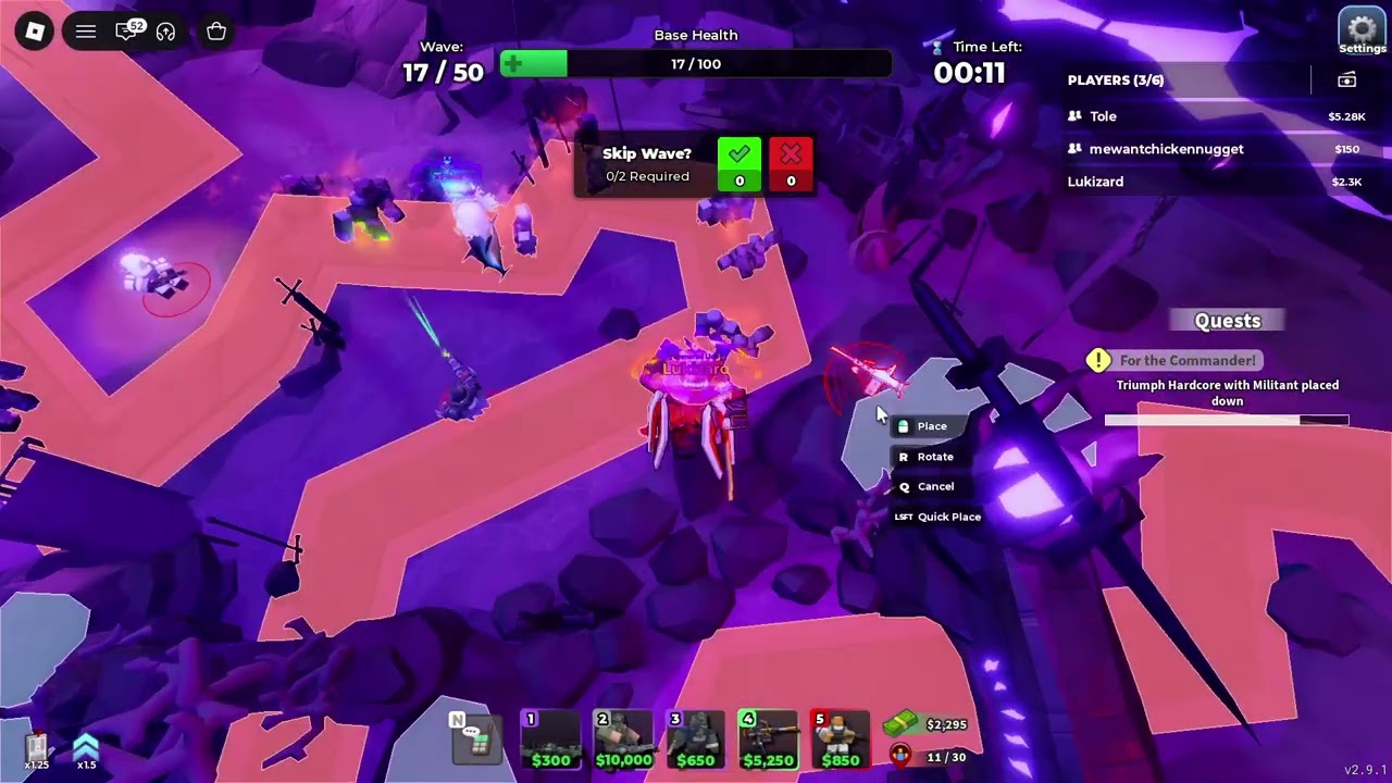 beating trio buffed voidcore with THE TEAM TDS Roblox
