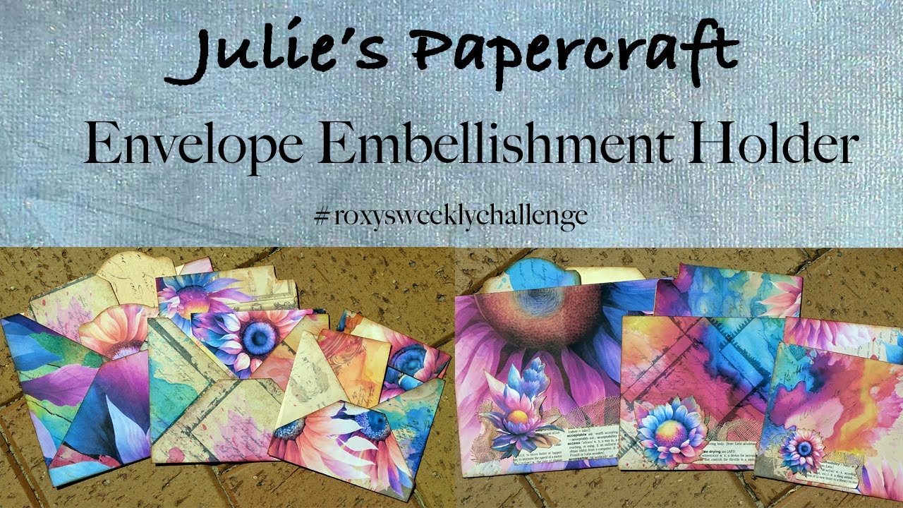 Держатель для украшения конвертов #juliespapercraft #roxysweeklychallenge