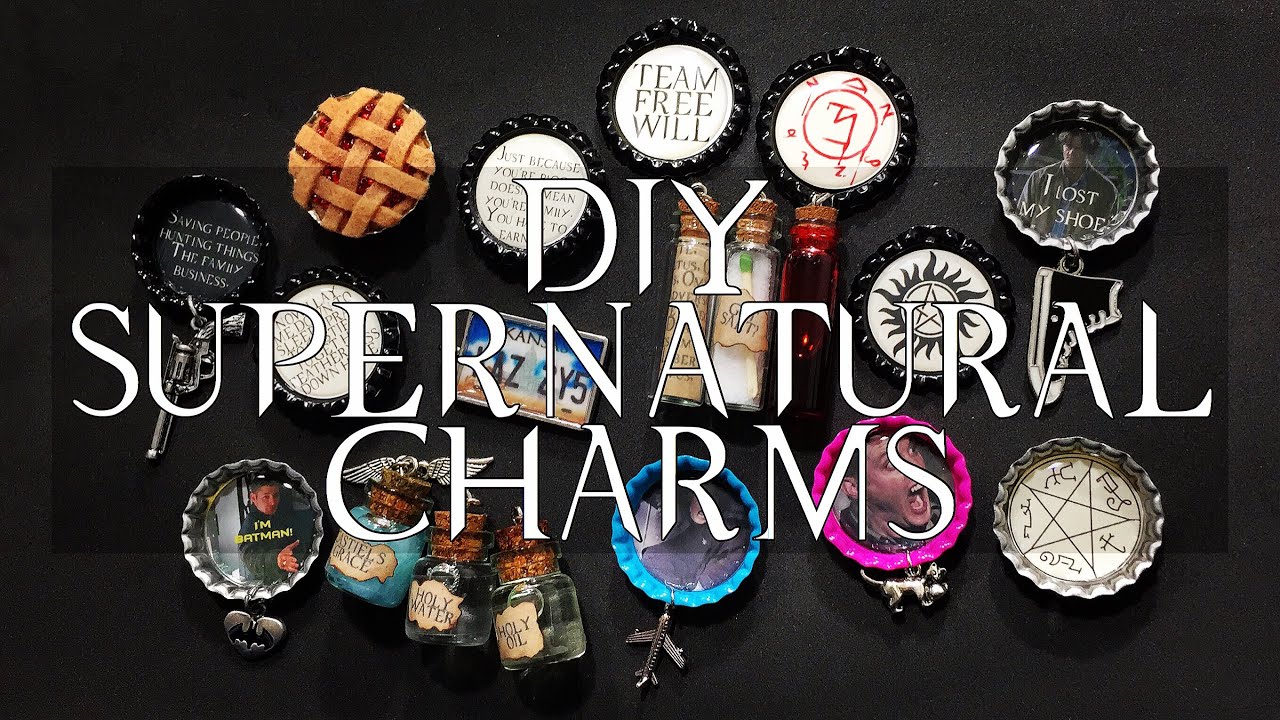DIY Supernatural Charms | Bottle caps/magnets/pins/& more!