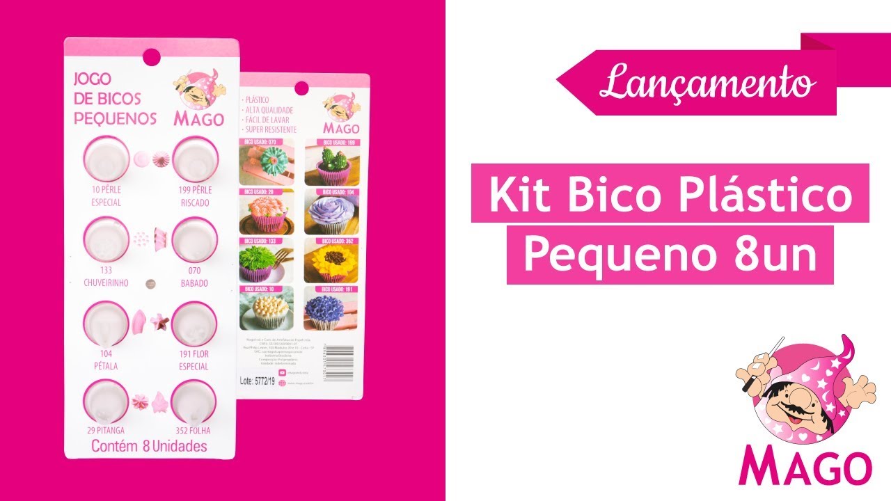 LAN&Ccedil;AMENTO MAGO:  Kit bico pl&aacute;stico pequeno