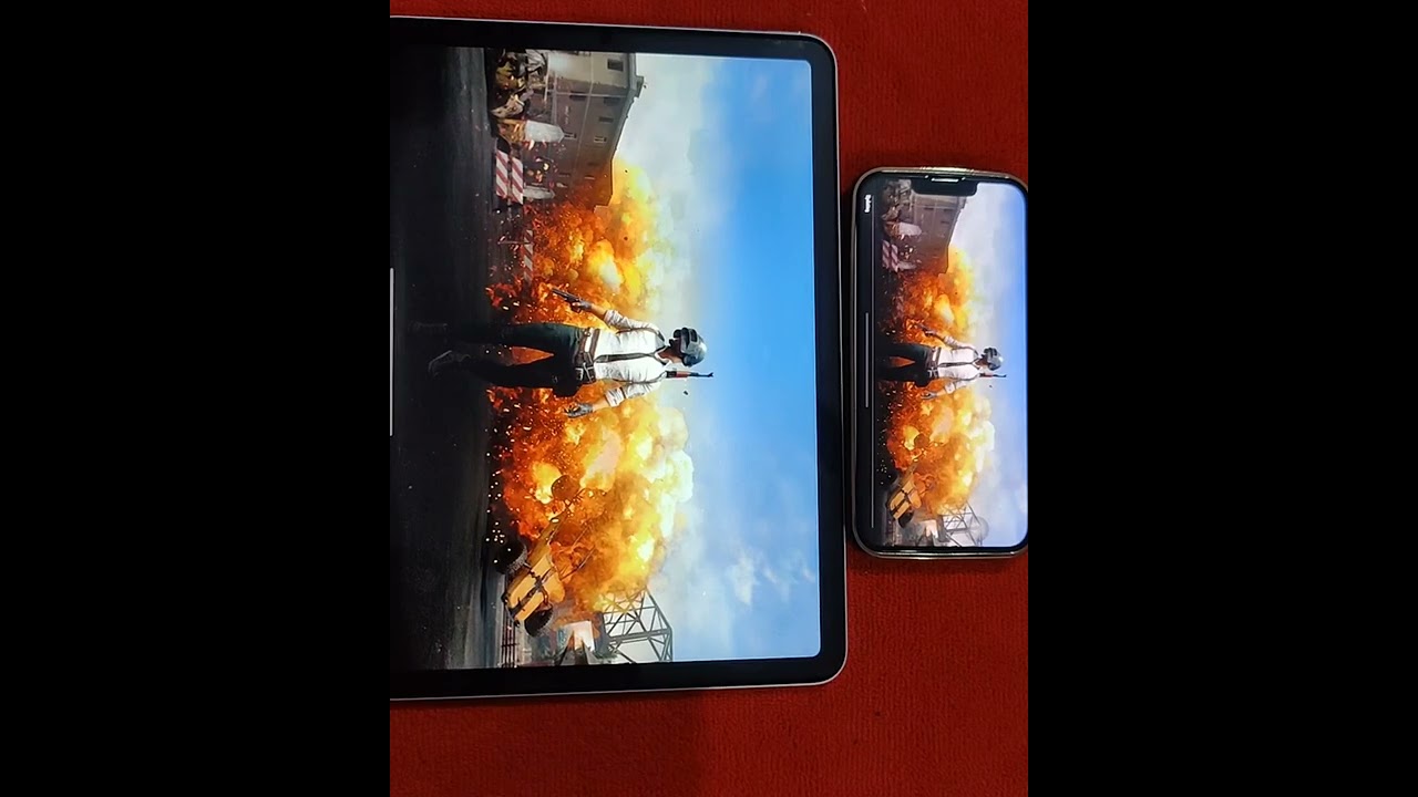 PUBG BGMI opening test in iPad Air 4 😈 VS iPhone 13 🔥