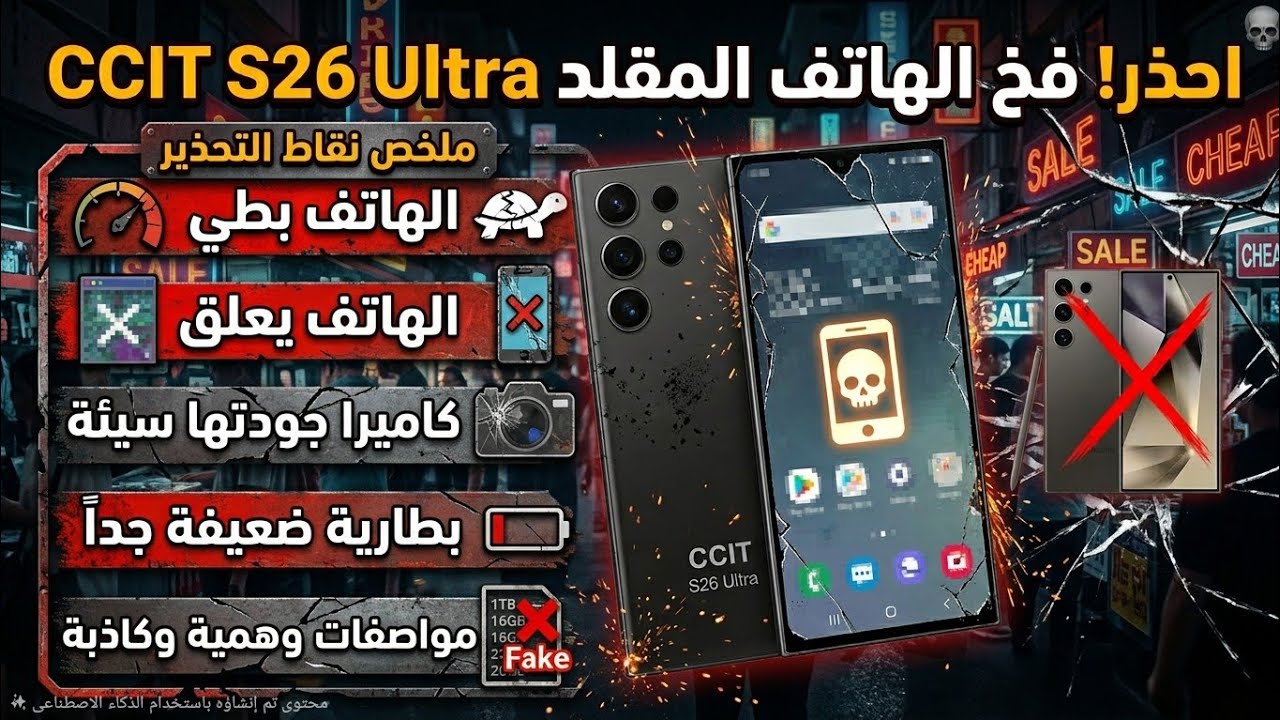 احذر فخ سامسونج المقلد CCIT S26 Ultra لا تشتريه!