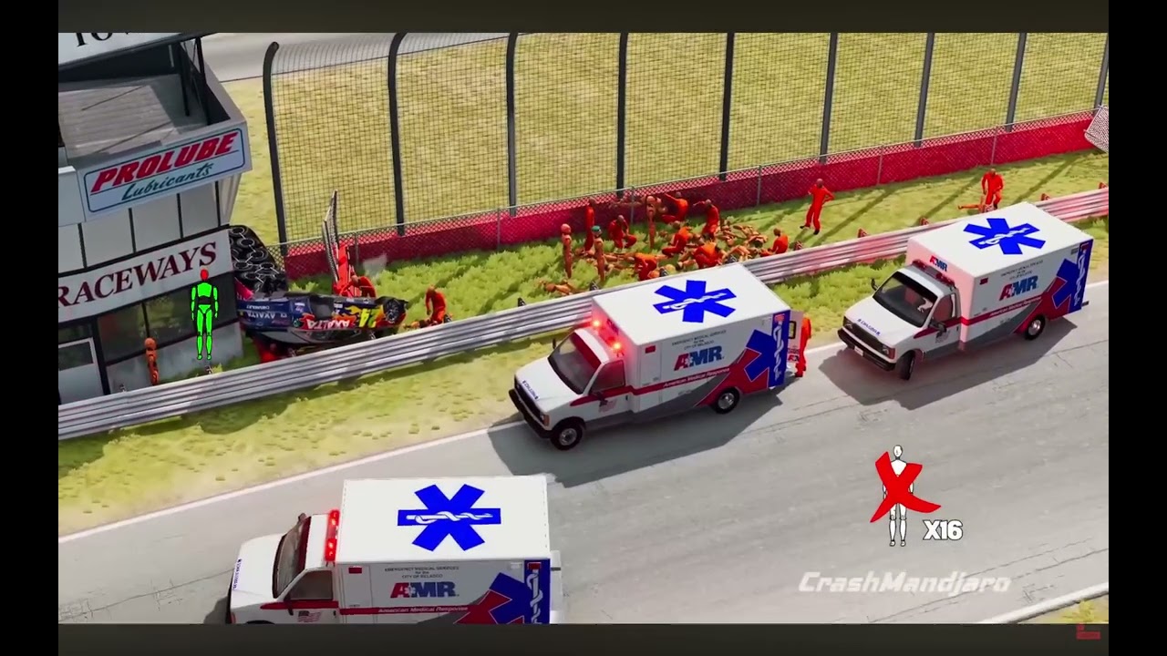 It seems that Dan Wheldon may be in it | BeamNG racing crashes reactions TwistederToes SVU