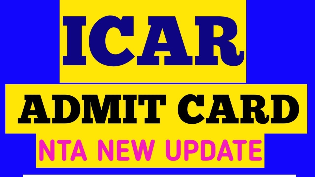 ICAR ADMIT CARD// ICAR ADMIT CARD KESE डाउनलोड करें/// ICAR 2021-22// ICAR 2021-22 ADMIT CARD