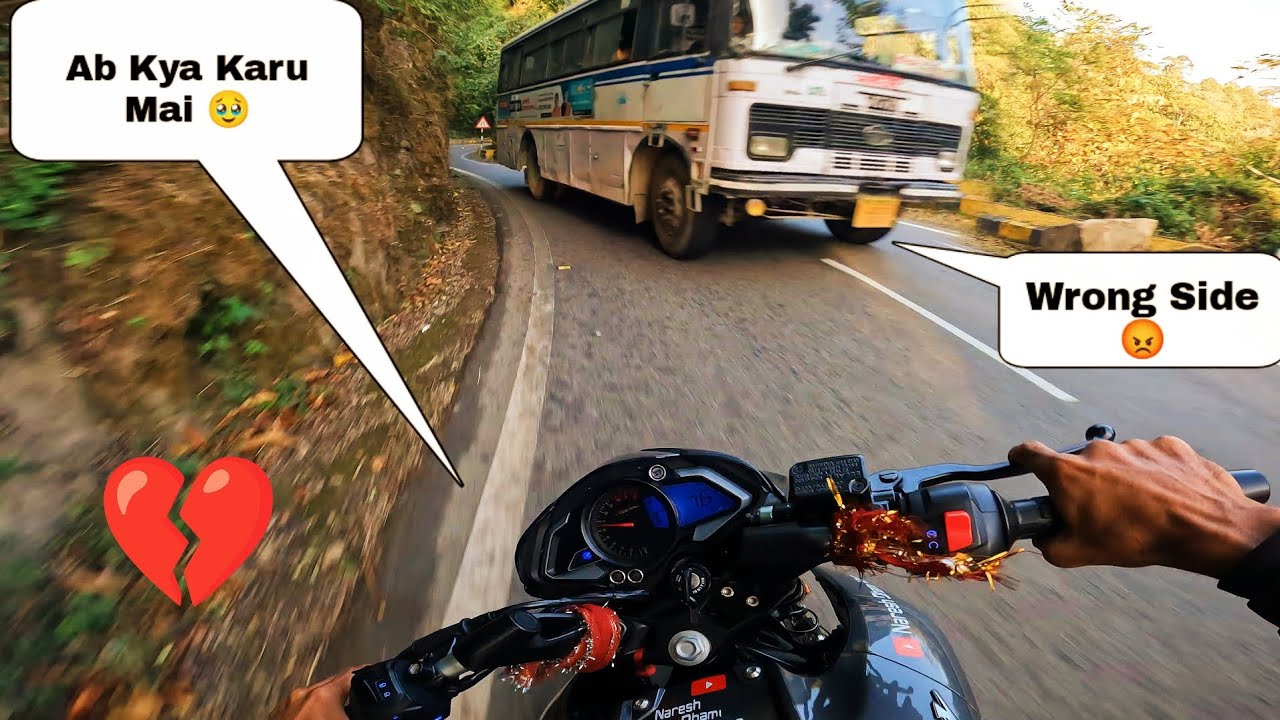 Sunday Ride 🤗 || Hyper Riding Karte Time Samne Se Bus Aa Gayi 🥺 || NS200 🔥🔥