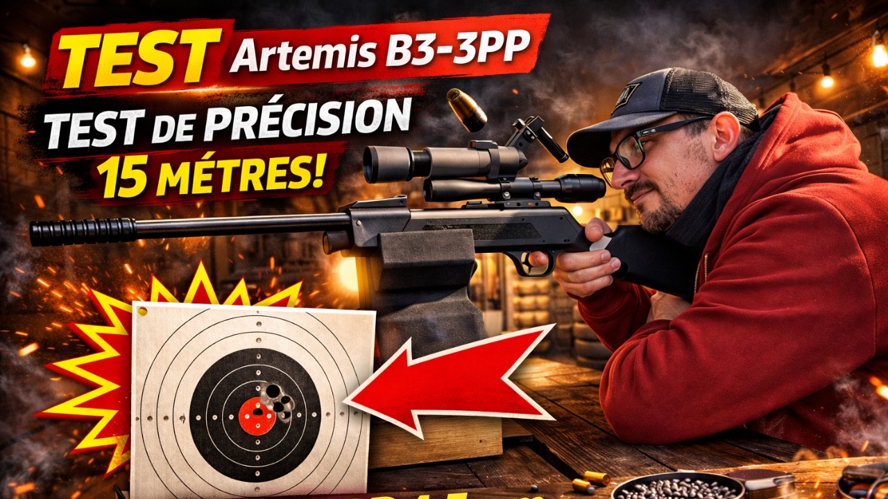 🎯Artemis/Snowpeak B3-3PP : Test de pr&eacute;cision &agrave; 15 m&egrave;tres &ndash; Surprise ou d&eacute;ception ?