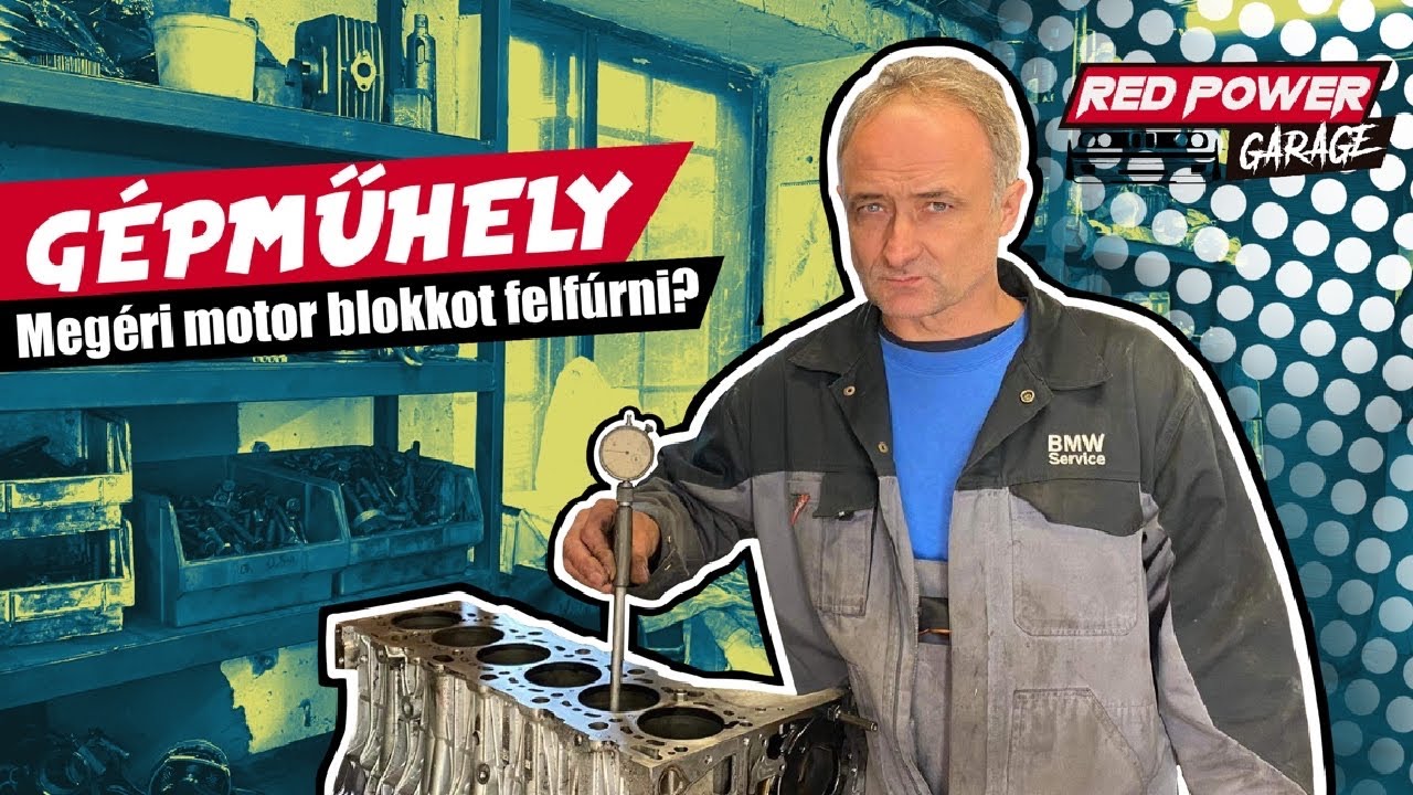 GÉPMŰHELY FÉLEGYHÁZÁN?😱 | MEGÉRI MOTOR BLOKKOT FELFÚRNI? | #vörösjenő #redpowergarage