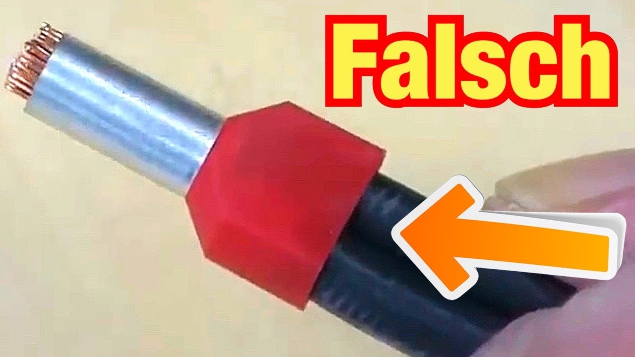 Doppeladerendhülsen Crimpen ! So geht’s richtig