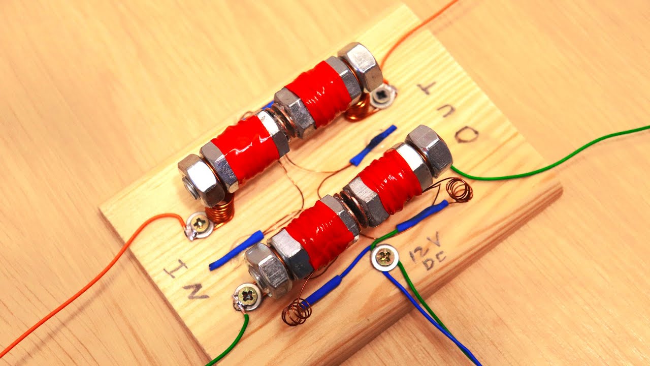 HOW TO MAKE A BOLT CONTACTOR WITH YOUR OWN HANDS. 12 volt electromagnets