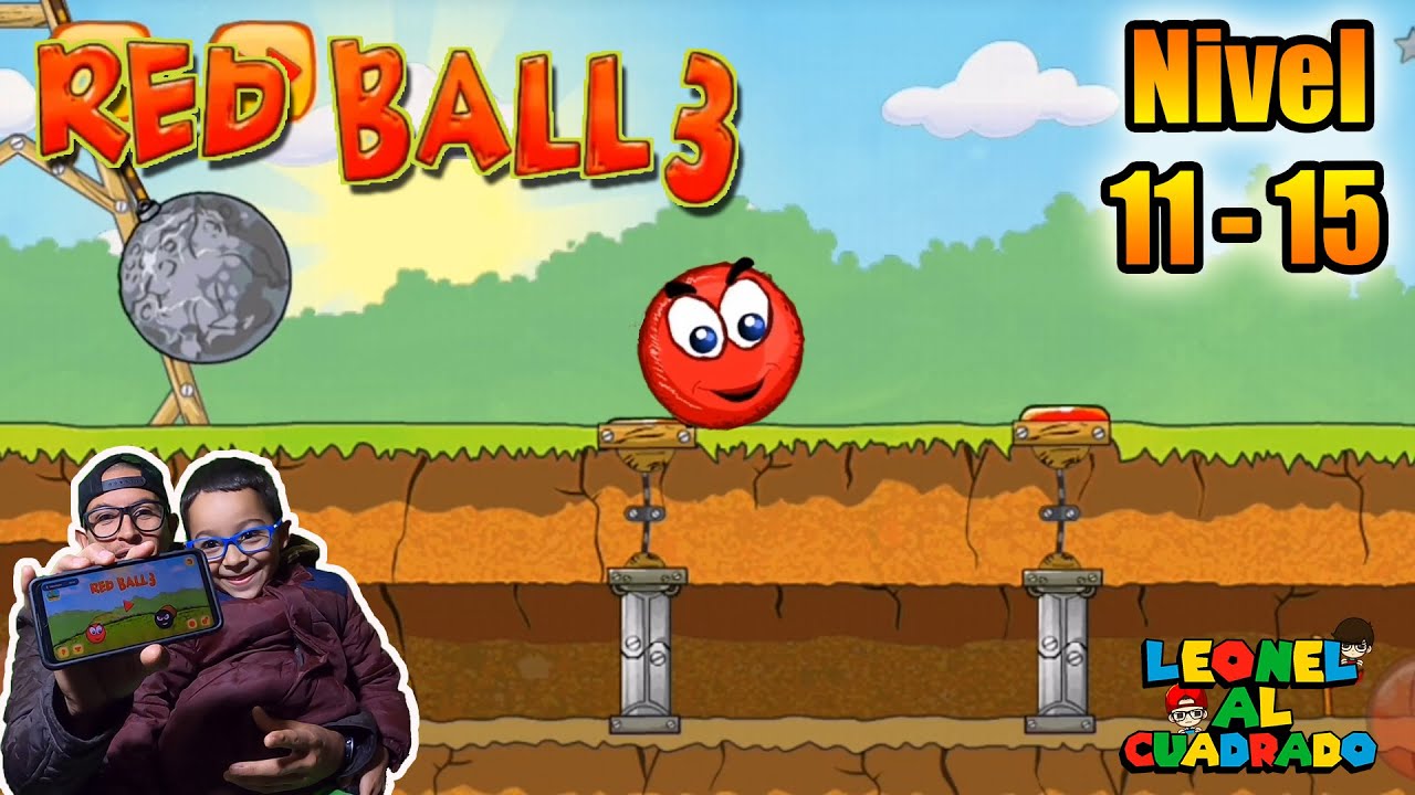 Bolita Roja 3 | Red Ball 3 | Nivel 11 - 15 | Juegos Para Niños