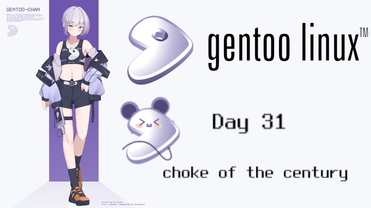 Day 31 | Installing Gentoo every day until I find a girlfriend