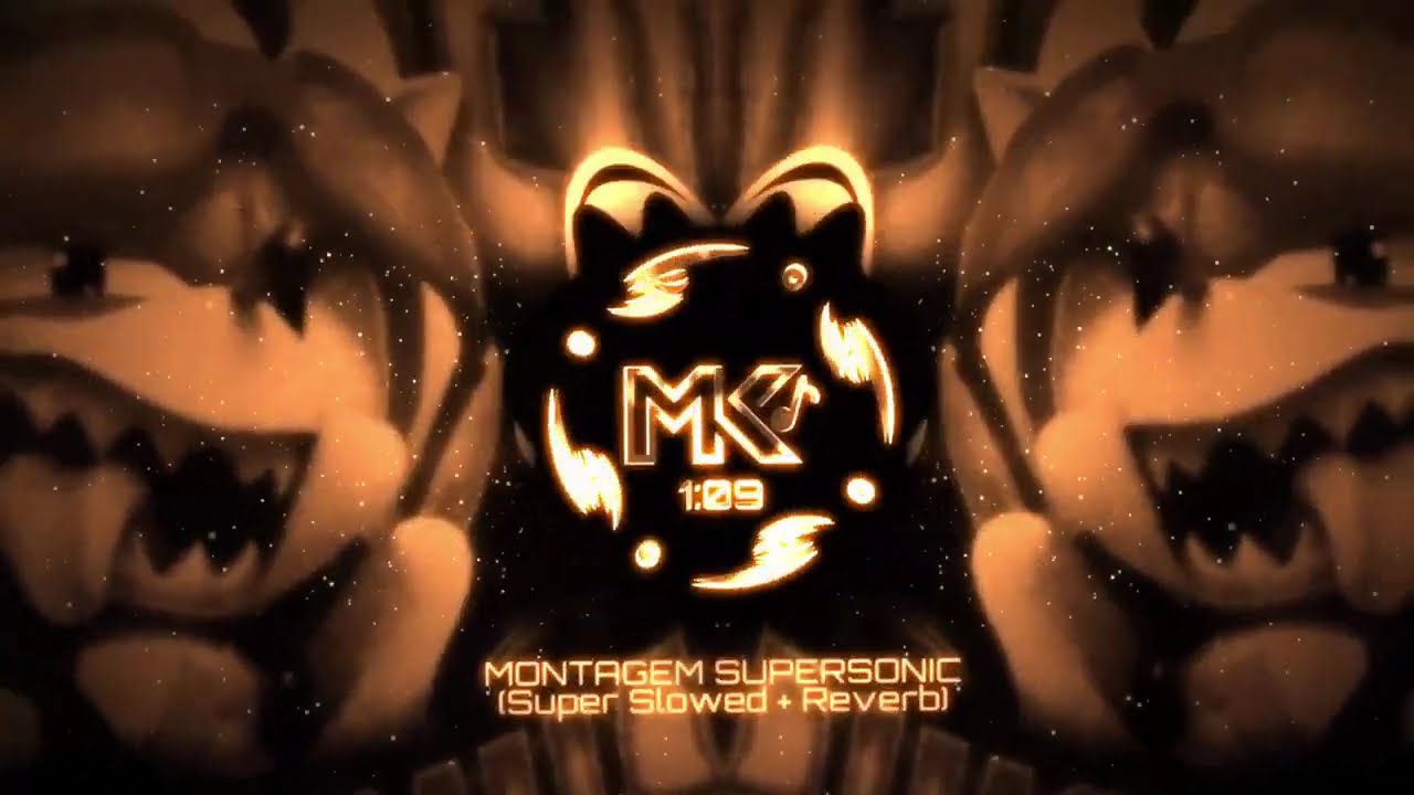 🧡MONTAGEM SUPERSONIC (SUPER SLOWED + REVERB) [Audio Visualizer]