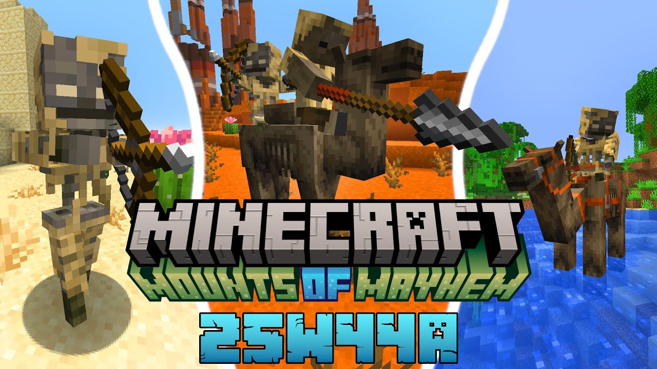 Minecraft 1.22?: Co Nowego? NOWE MOBY! MUMIA-SZKIELET! WIELBŁĄD HUSK!  [Snapshot 25w44a]