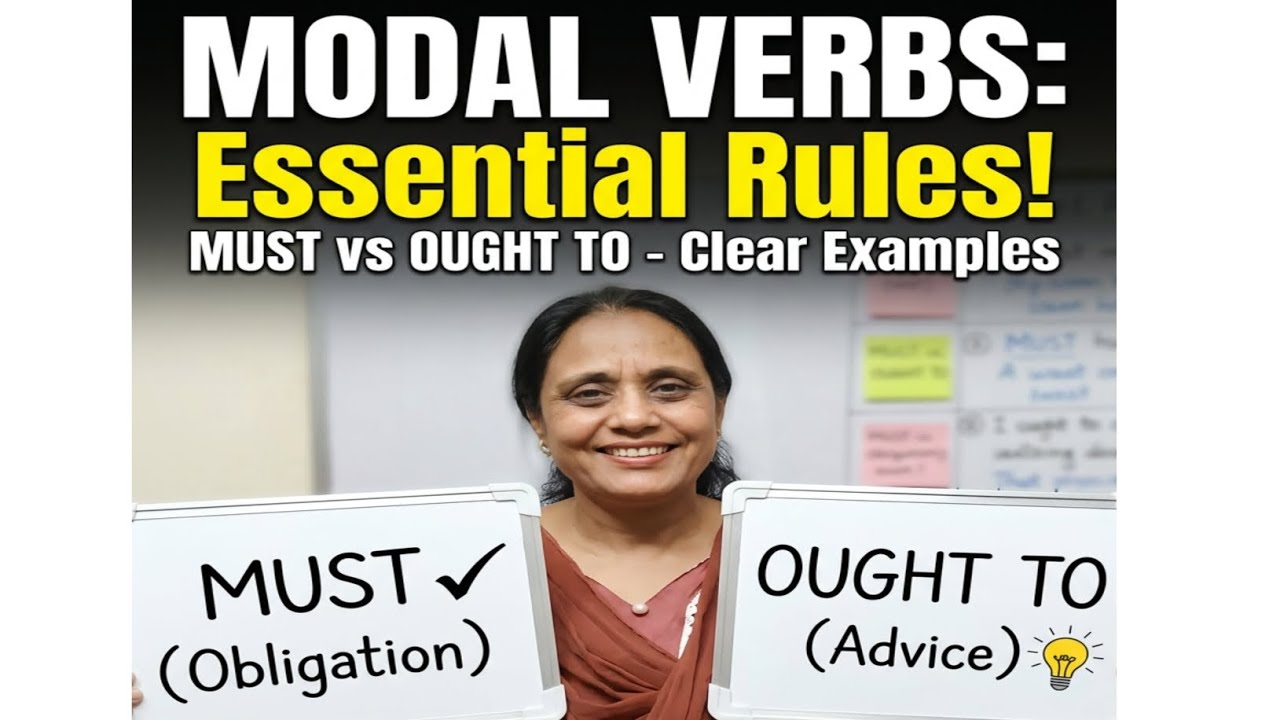 Must vs Ought to - MODAL VERBS