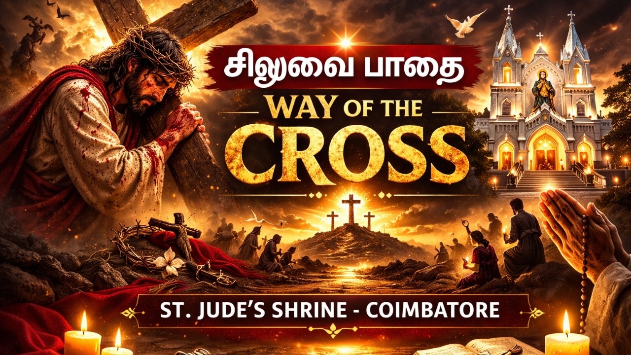 சிலுவை பாதை | Way of the Cross – All 14 Stations | Lenten Prayer | Tamil Catholic
