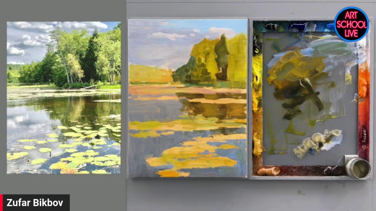 Free Art Lesson : How to Plan your Painting and Paint your Plan with Zufar Bikbov