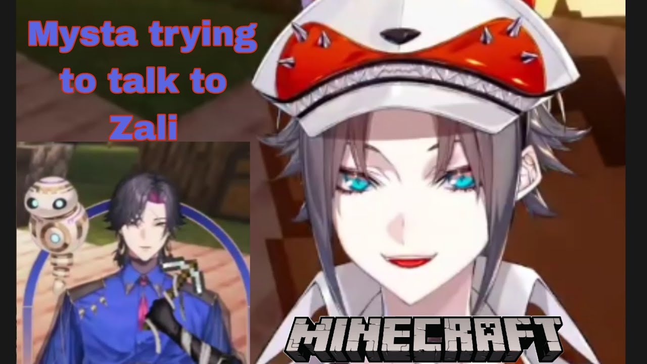 Mysta trying to communicate with Vezalius in Minecraft || Mysta Rias NIJISANJI EN Clip