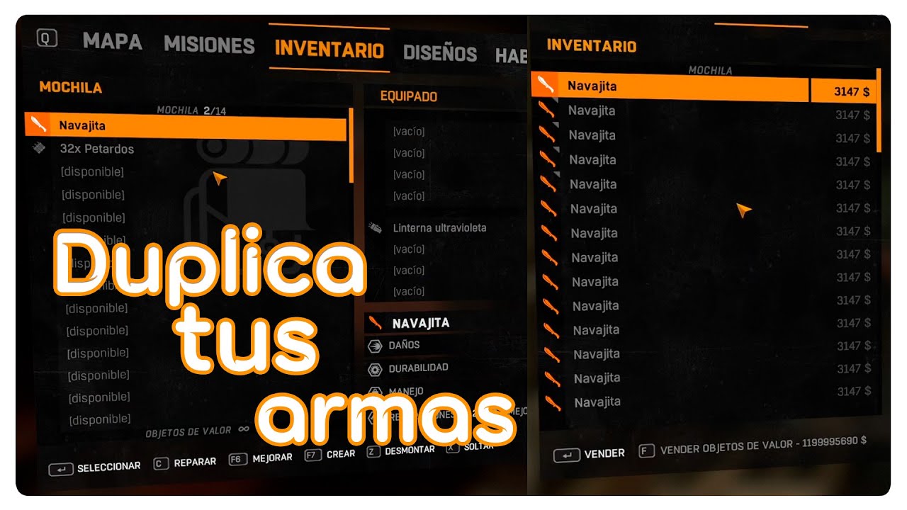 Glitch para DUPLICAR cualquer ARMA || Dying Light