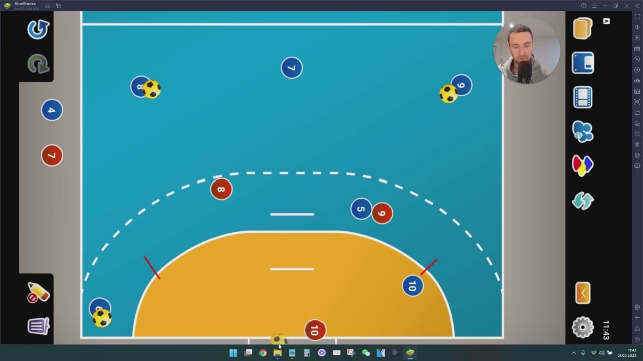 Handball Wurftraining - R&uuml;ckraum, Kreis & Au&szlig;en