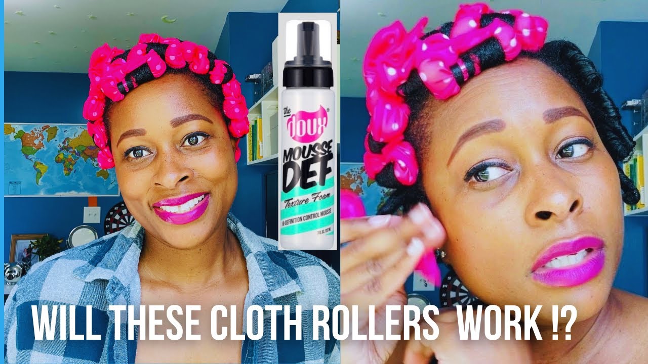 Amazon foam rollers set on DAMP hair Using the Doux Mousse
