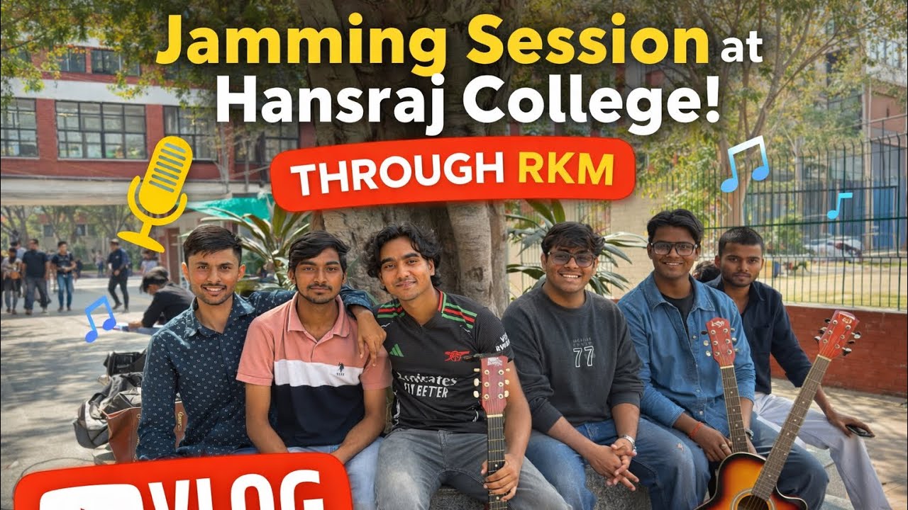 Organising a Jamming Session at Hansraj College 🎶 | RKM Event Vlog