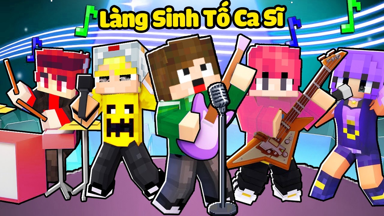 Làng Sinh Tố Trở Thành CA SĨ Trong Minecraft