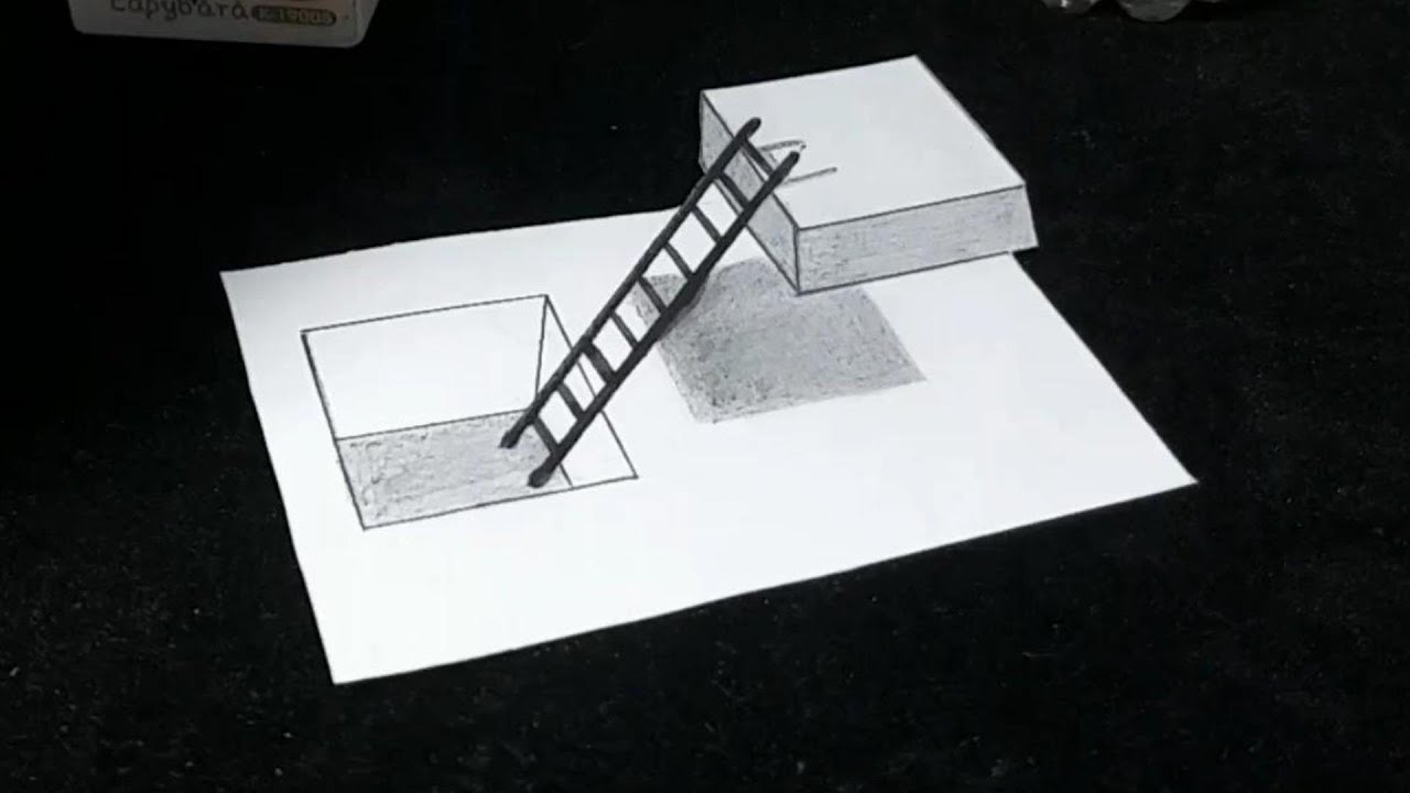 Простой рисунок 3D-иллюзии для начинающих!